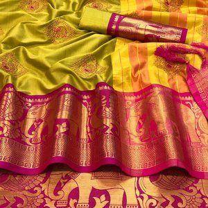 Exclusive Silk Saree with embroidery work